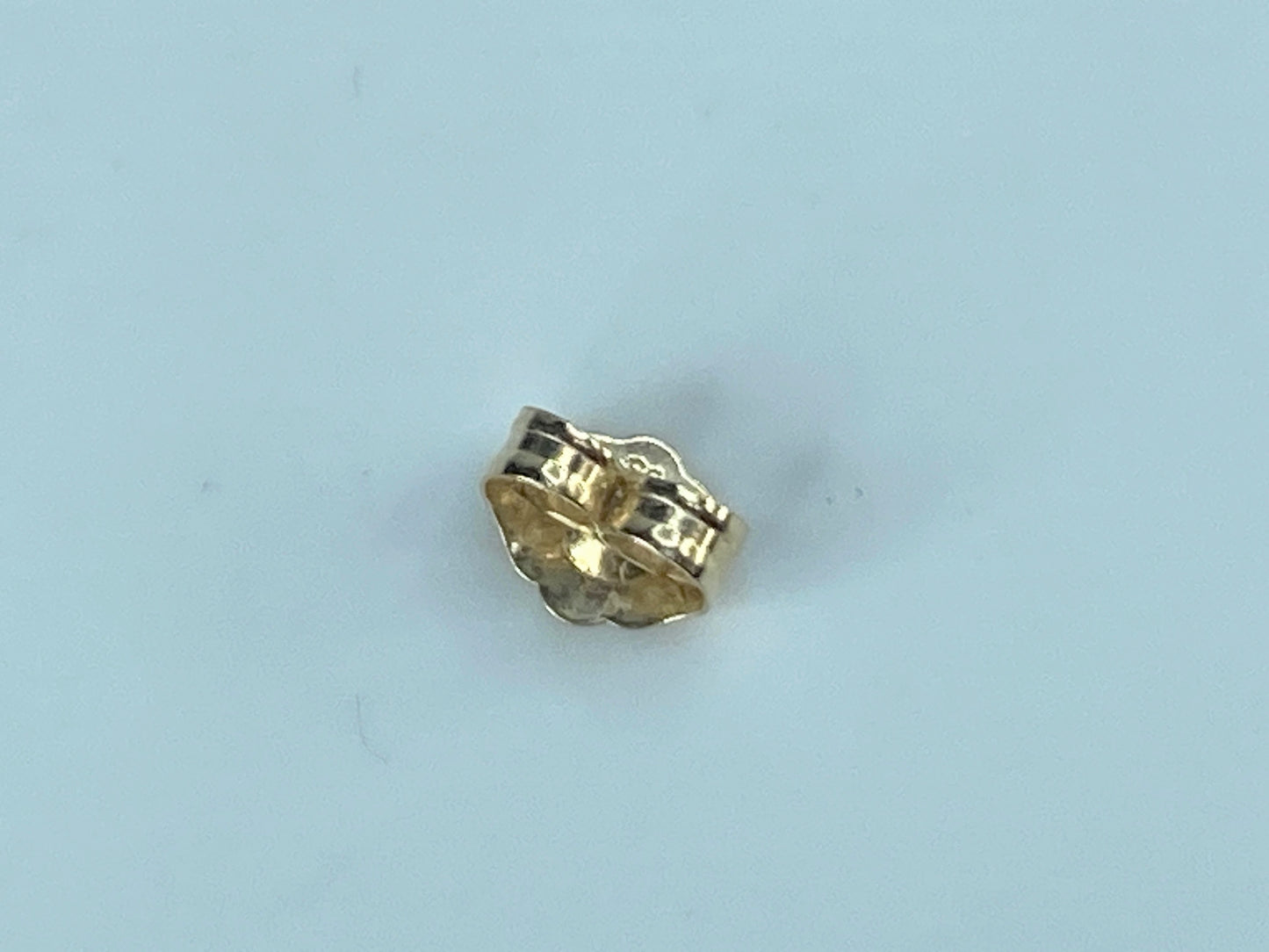 14K yellow gold 2.0mm oval "door knob" style dangle earrings 1.0" JR490