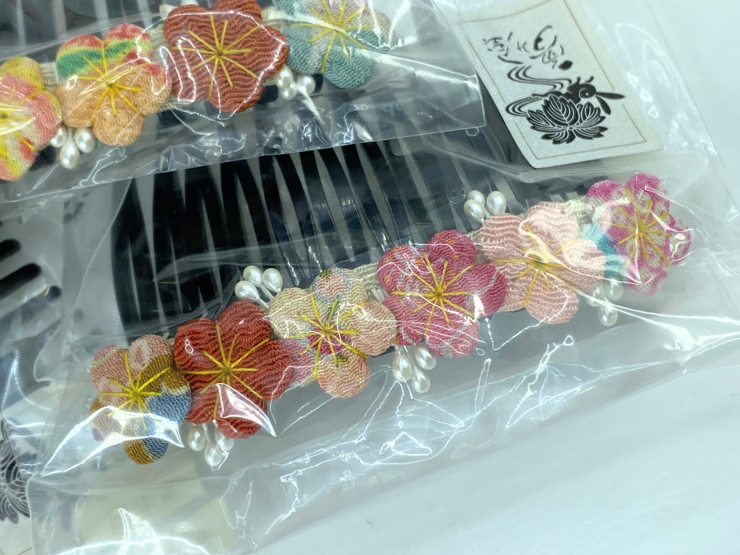 Kanzashi Kodemari Japanese Hair Combs handmade, New old stock GS602