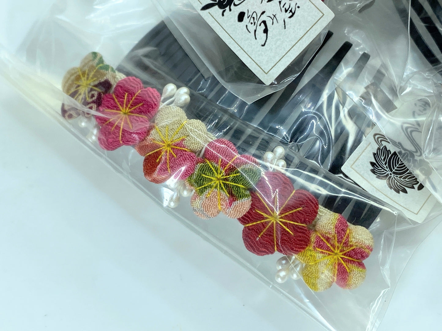 Kanzashi Kodemari Japanese Hair Combs handmade, New old stock GS602