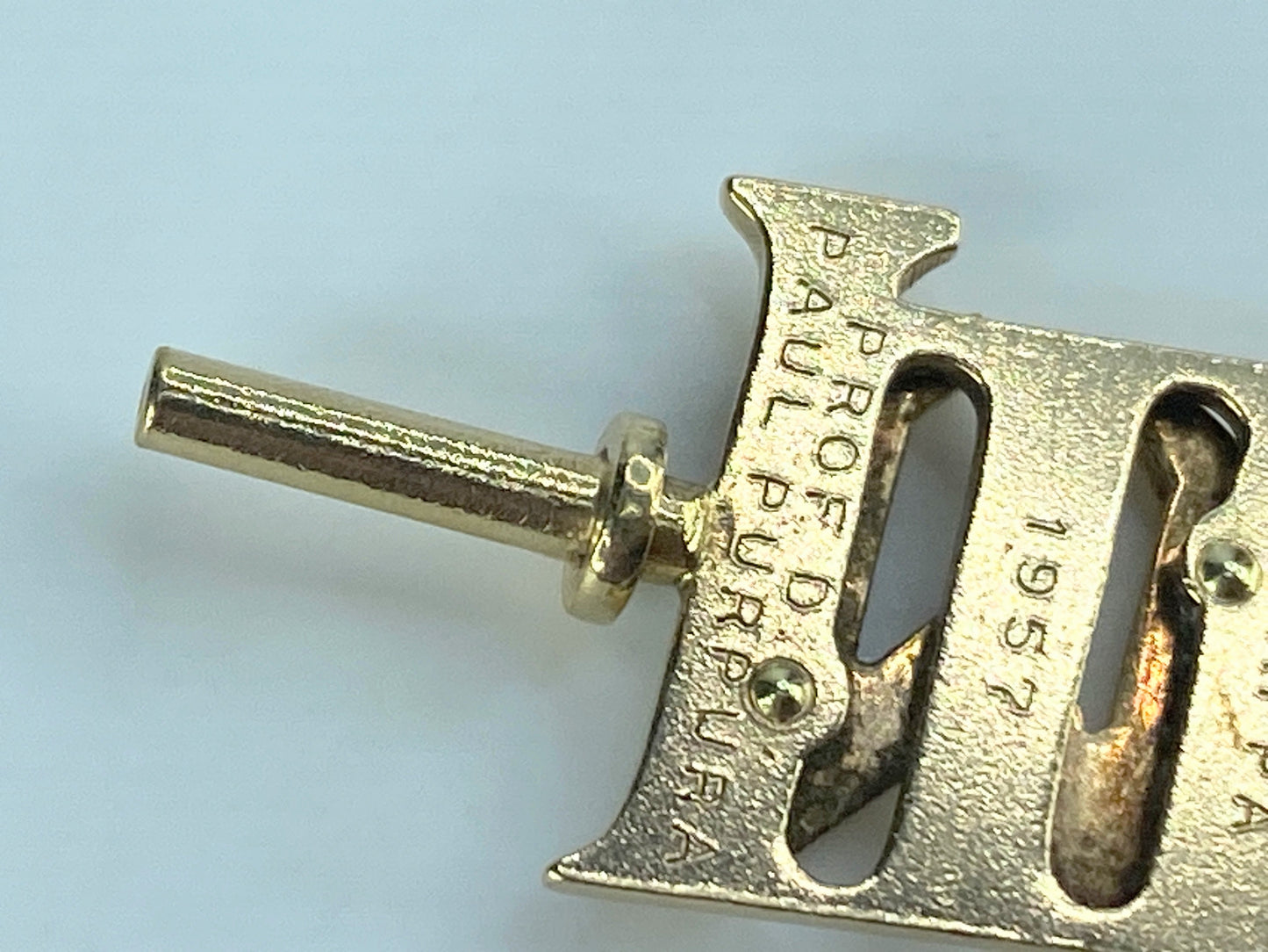 1957 Fob - 14k yellow gold Sigma Xi with watch key 4.9g JR497