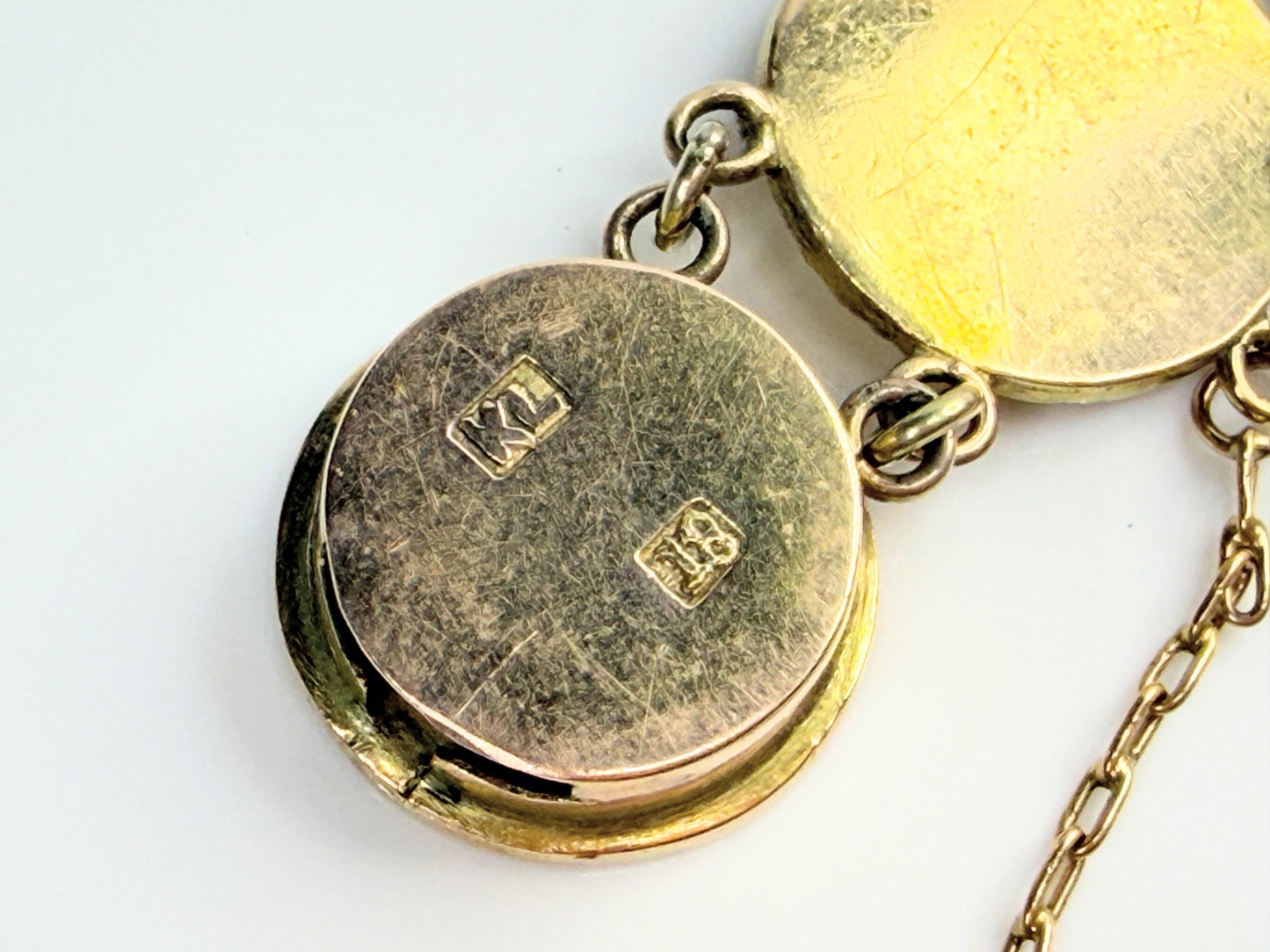 Vintage Chinese Character Lucky Coin Charm Gold Bracelet Custom