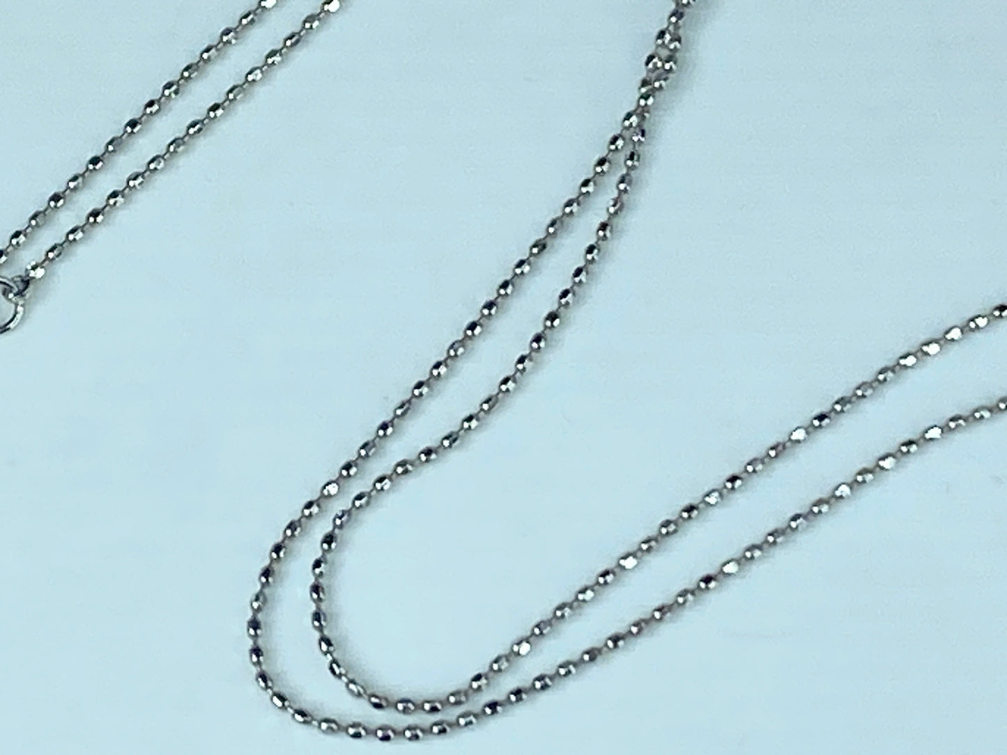 Appraised $7,995 14ct 1.46ct Diamond Pendant in 18K faceted beads necklace JR435