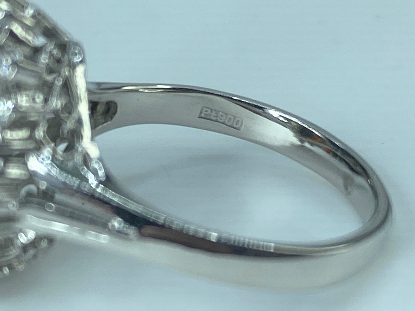 GIA certified Platinum 2.63ct Black Opal 0.74ct G/VS1 diamonds ring 6.8g JR439