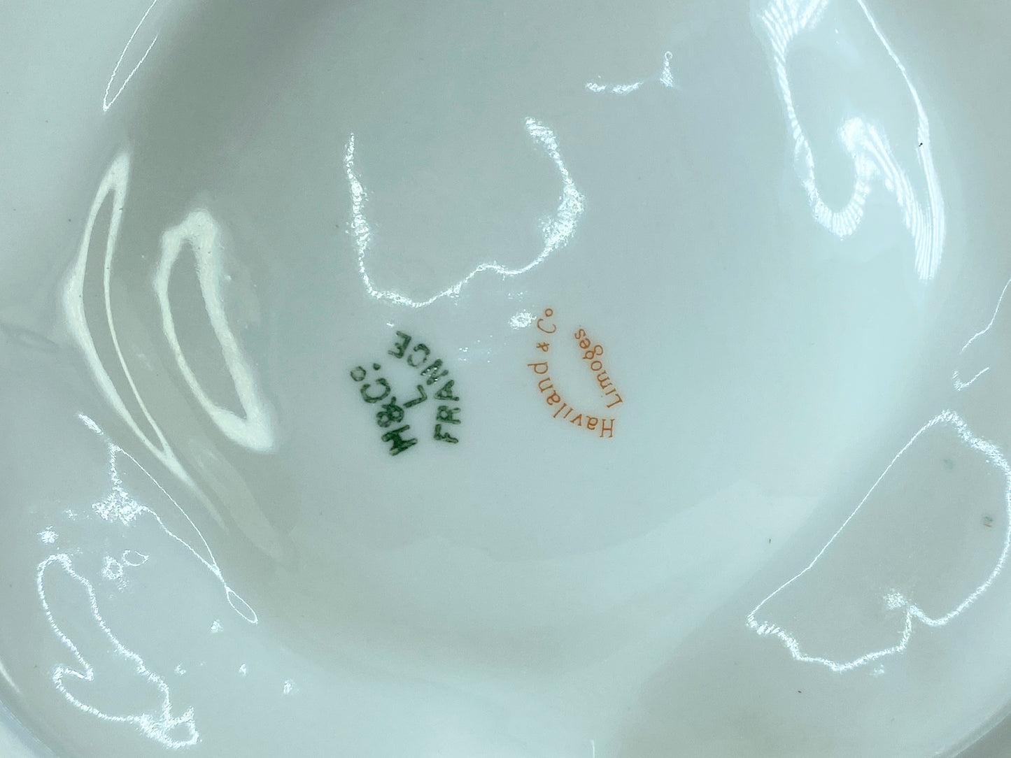 Antique Haviland Limoges Oyster Plate Davis Collamore & Co Broadway 21st St A394