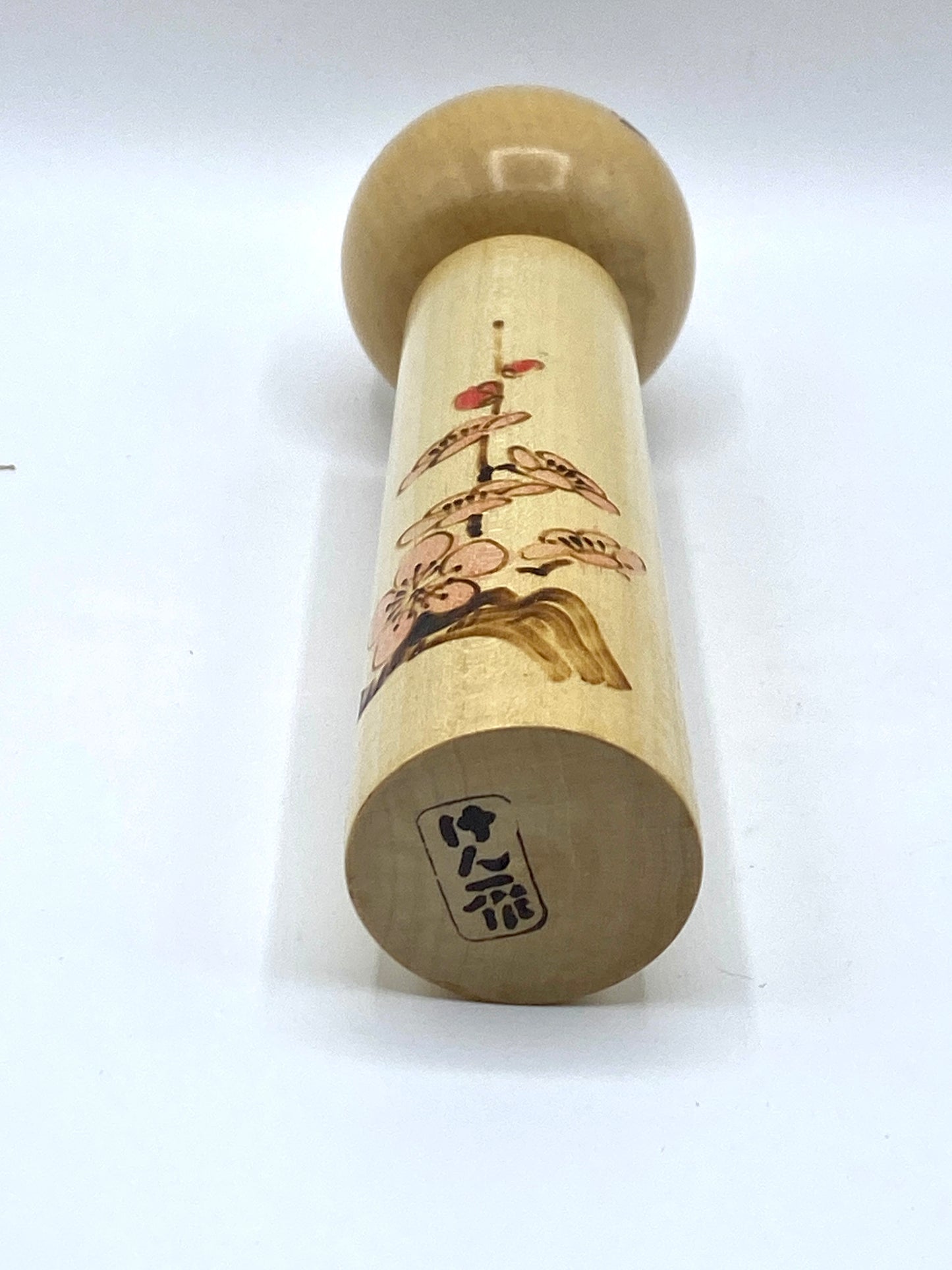 c 1970 RARE Kokeshi doll Title "Ume"梅 by Kenichi Murakami w/box 8"