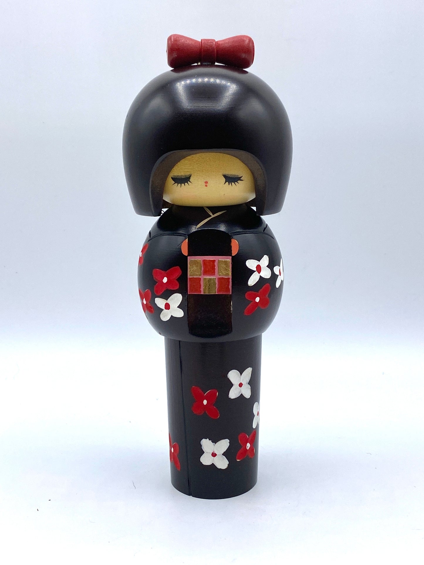 Prime Minister's Award Winner Hajime Miyashita "Small Flower town" Kokeshi KA021