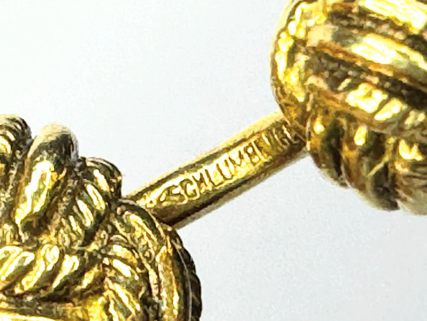 Tiffany & Co. 18K Gold Woven Knot Cufflinks and Studs Tuxedo Set 1996