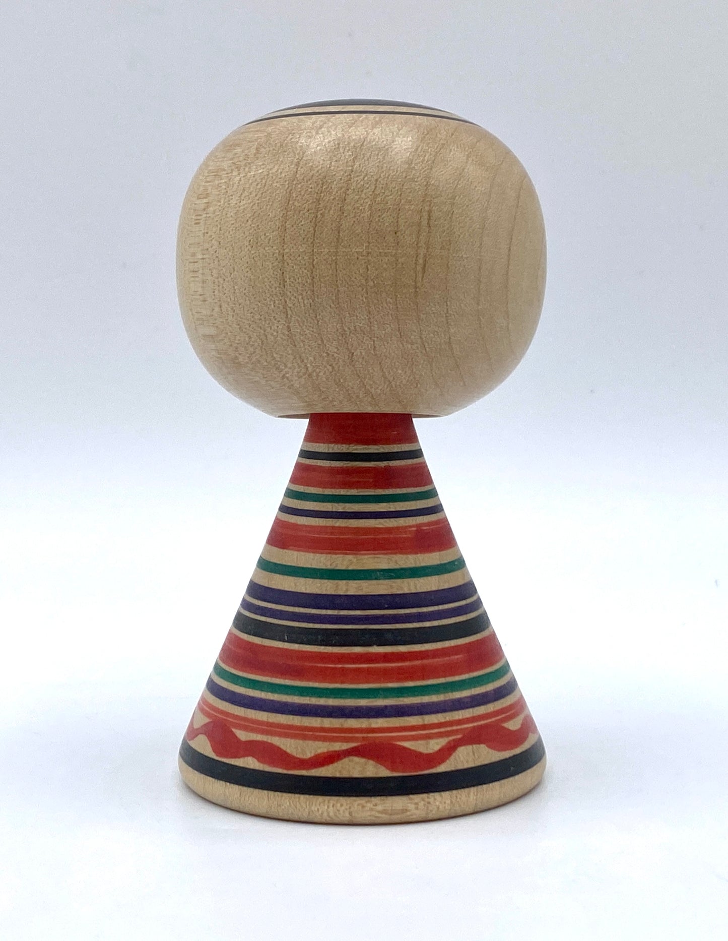 Japanese Kawaii Kokeshi Kunitoshi Abe "Hohoemi-gaeshi" Smile-Back & node KA029