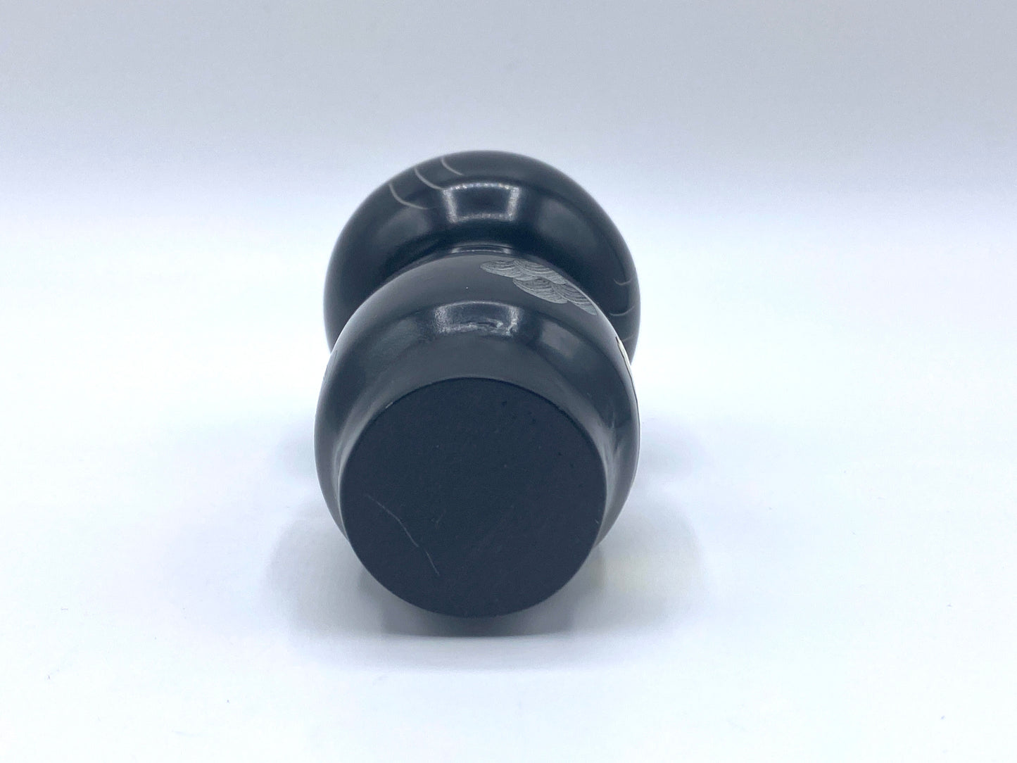 RARE Kokeshi Doll "Nachi-guroishi" Japanese Stone hand etched