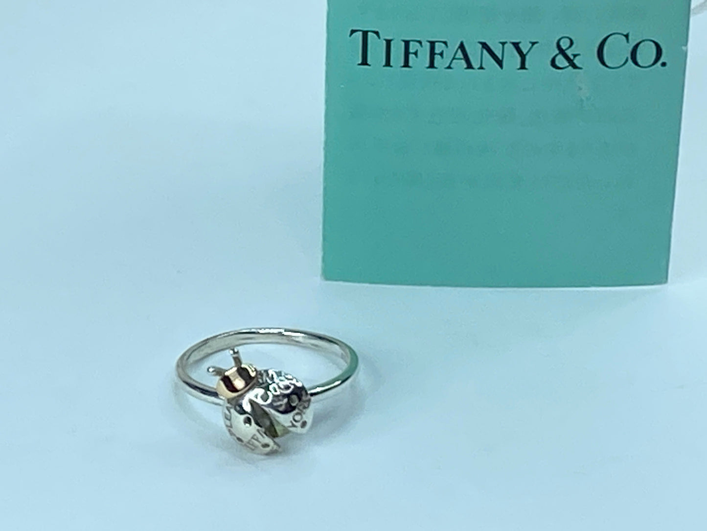 Tiffany & Co. 18K Sterling silver Two-Tone Love Bugs Ladybug Cocktail Ring JR957