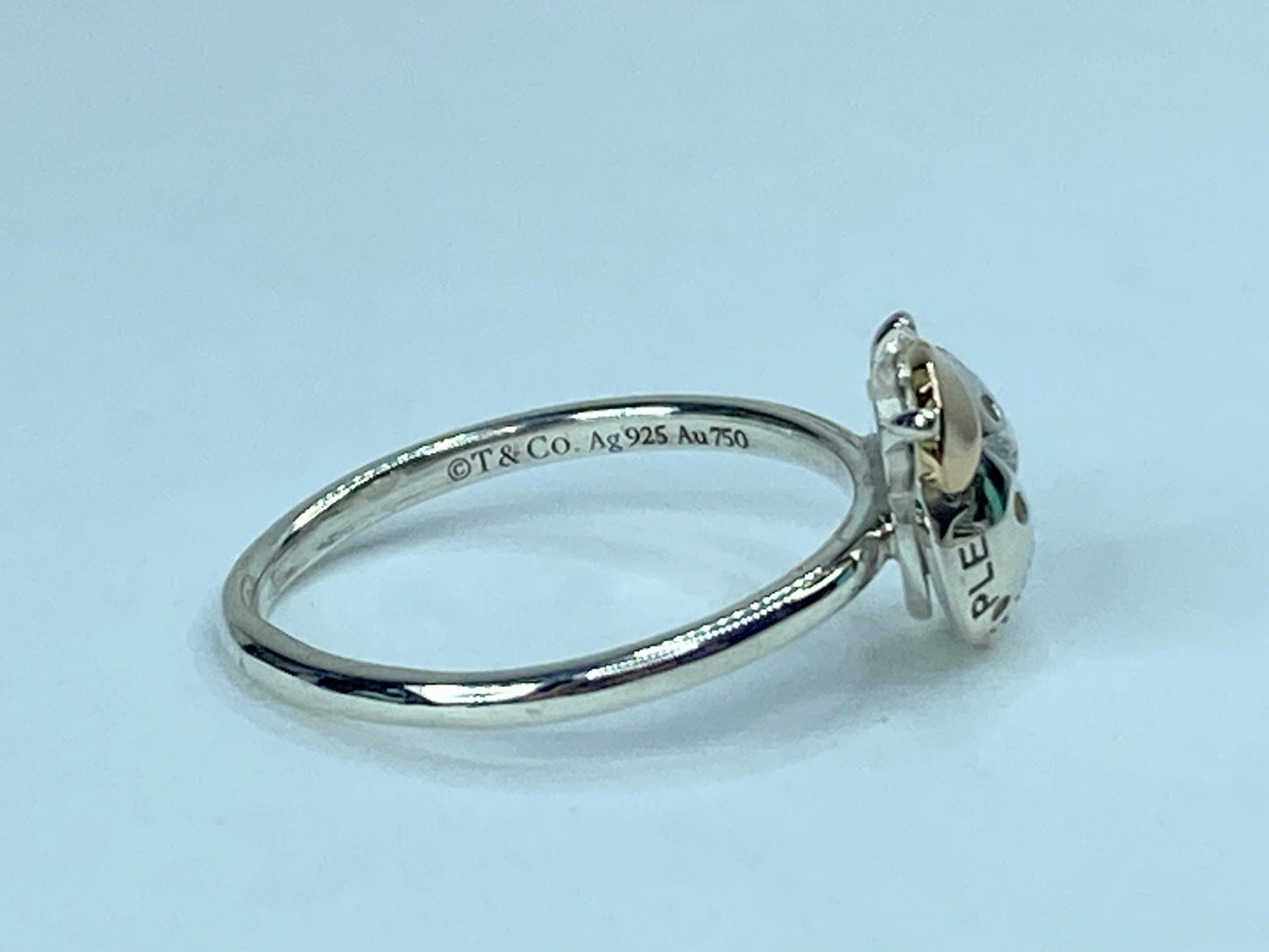 Tiffany & Co. 18K Sterling silver Two-Tone Love Bugs Ladybug Cocktail Ring JR957