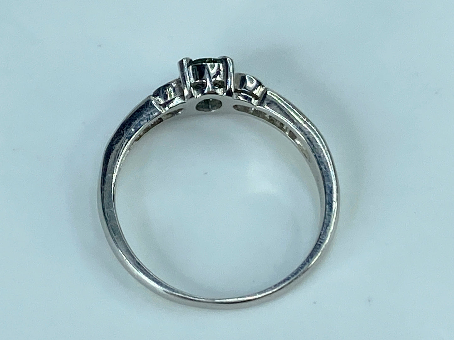 Natural 0.35Ct. Alexandrite & 0.25ct G/VS2 Diamond Platinum Ring 3.4g s7.5 JR403