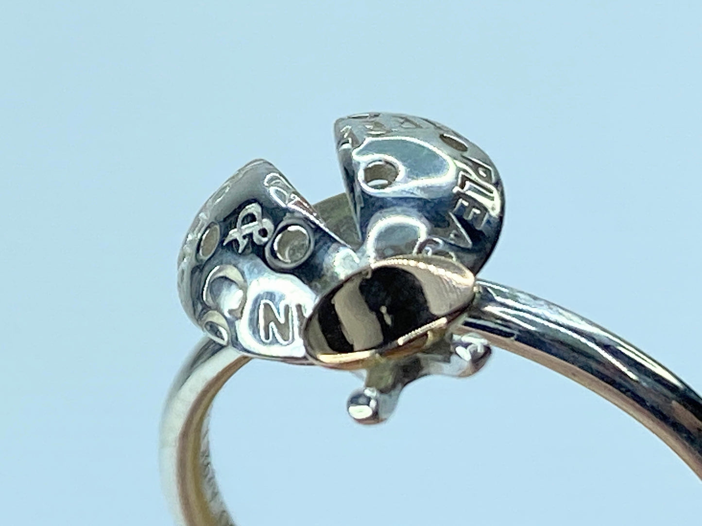 Tiffany & Co. 18K Sterling silver Two-Tone Love Bugs Ladybug Cocktail Ring JR957
