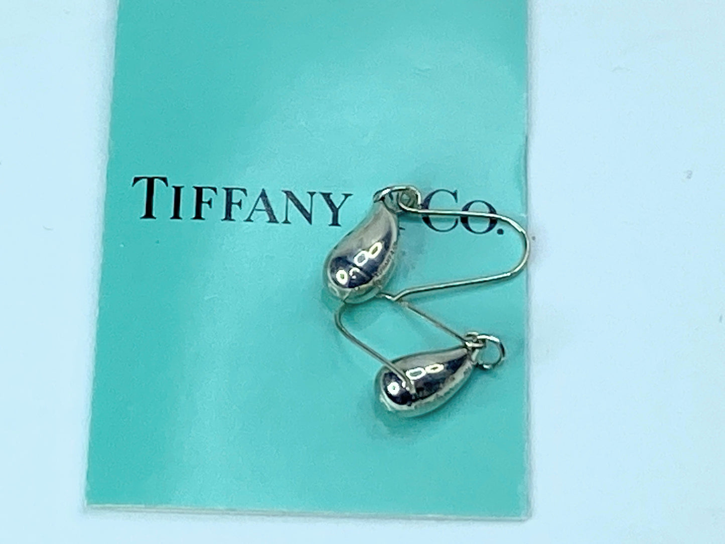 Tiffany & Co. sterling silver Teardrop dangle earrings 25mm JR958
