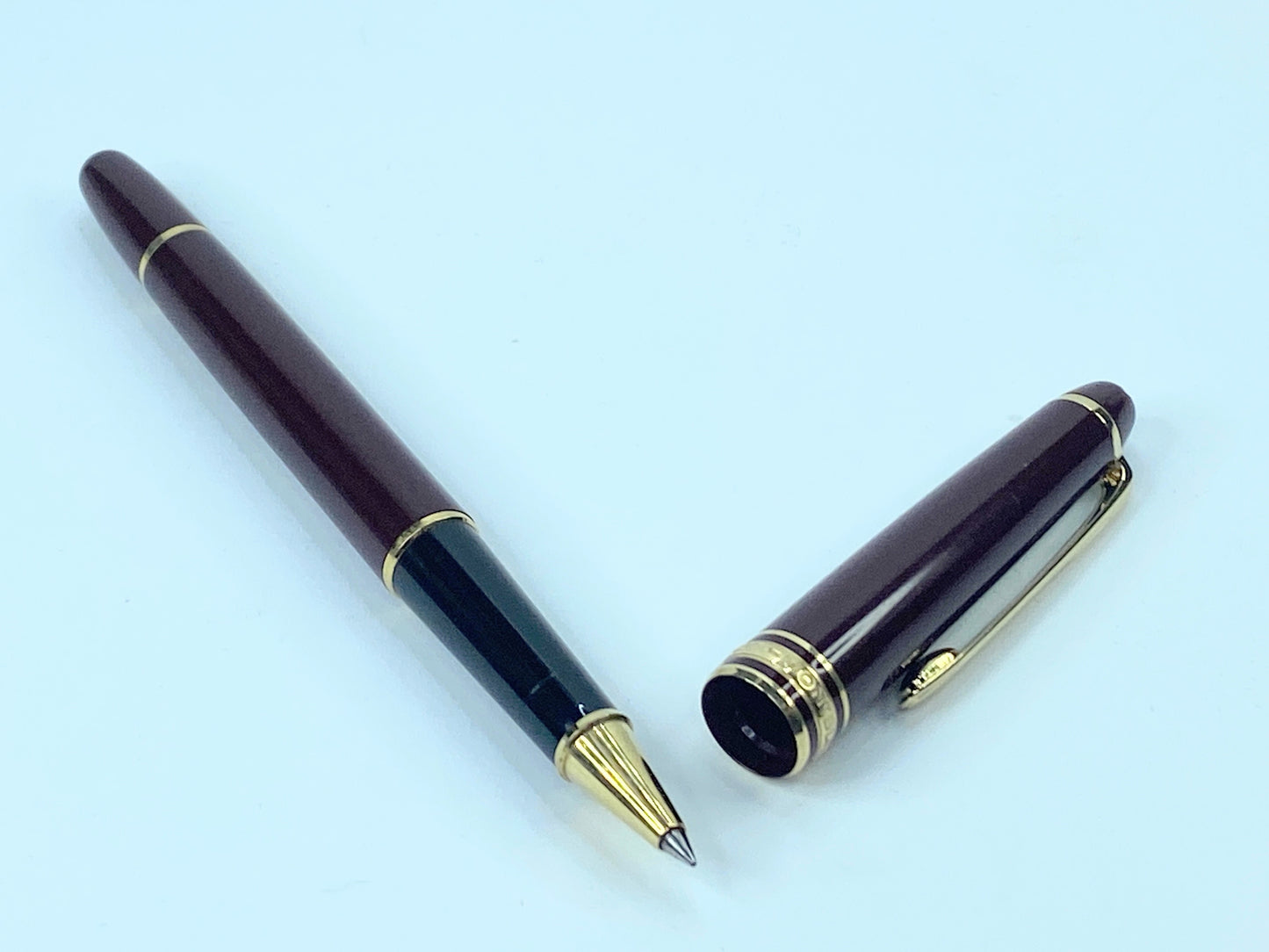 Mont Blanc Ballpoint Pen Bordeaux Burgundy Made In West Germany ST004