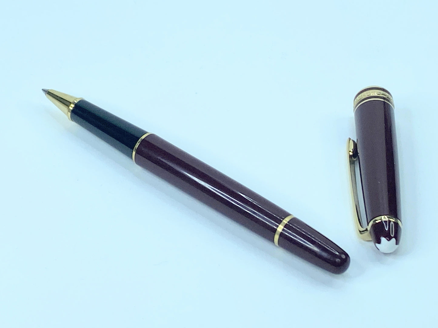 Mont Blanc Ballpoint Pen Bordeaux Burgundy Made In West Germany ST004