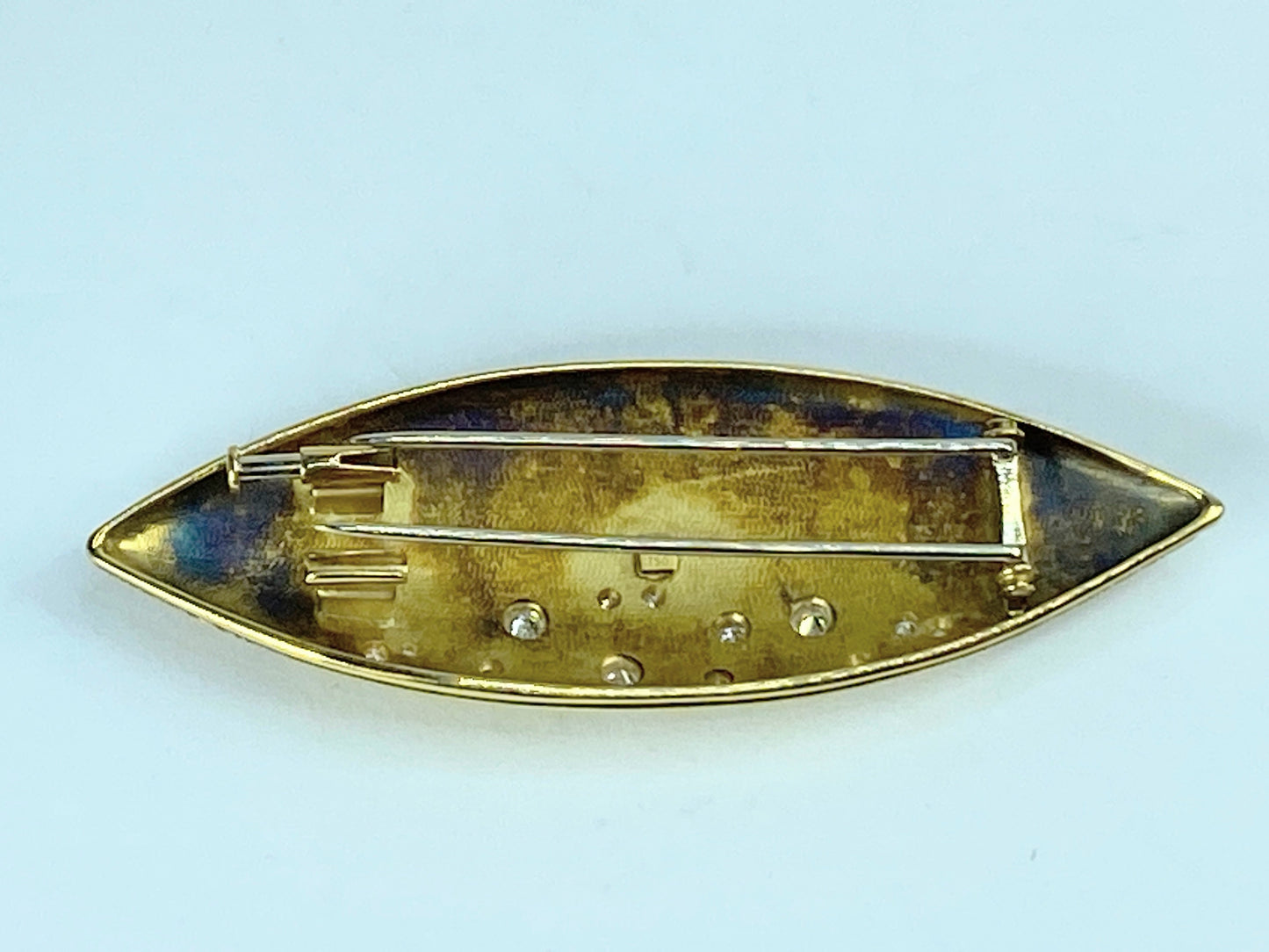 Alex Sepkus 18K Yellow Gold and 0.32ct Diamond brooch