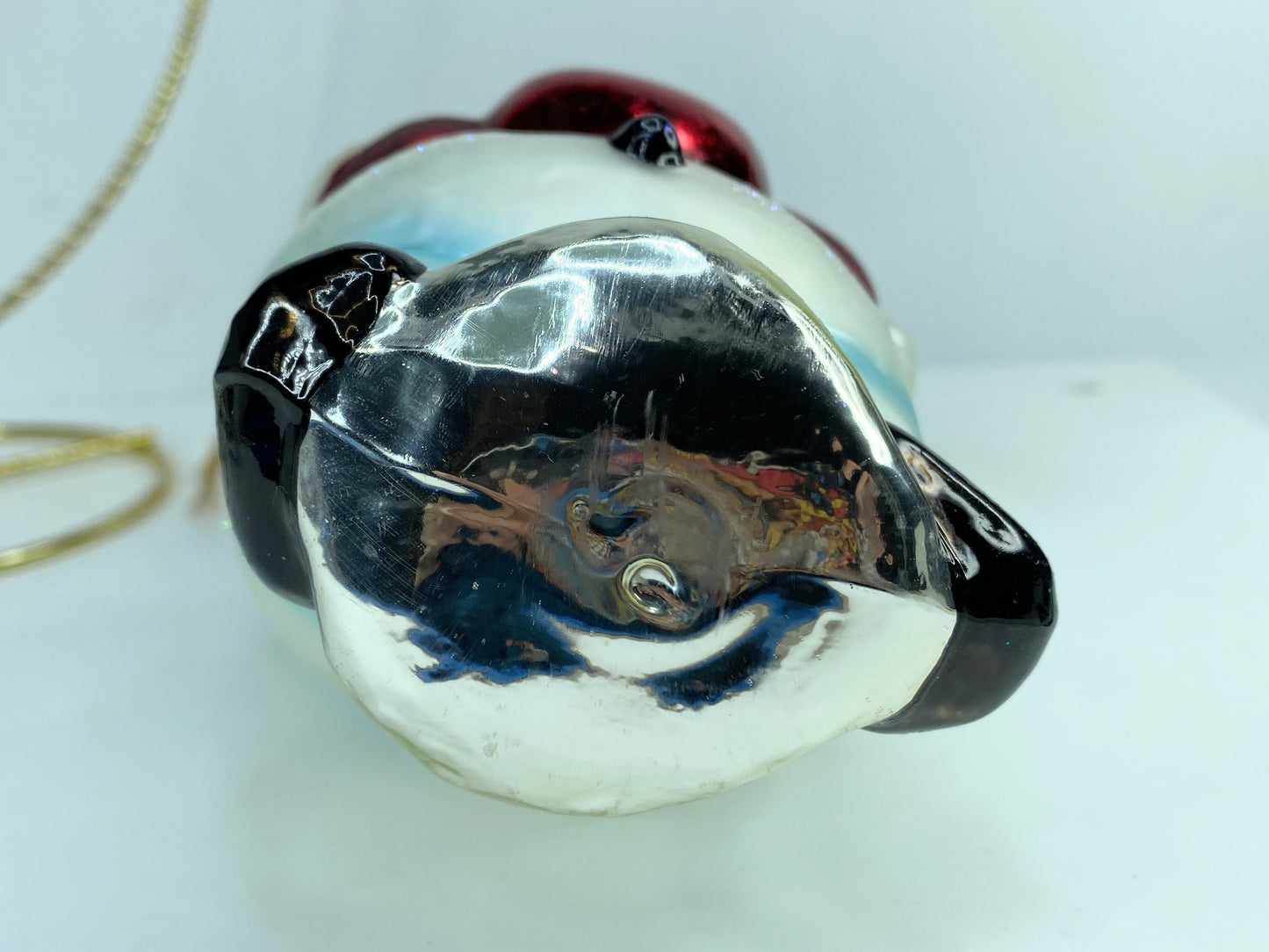 Christopher Radko Snowman Love You This Much Hearts Christmas Ornament 1999 NX15