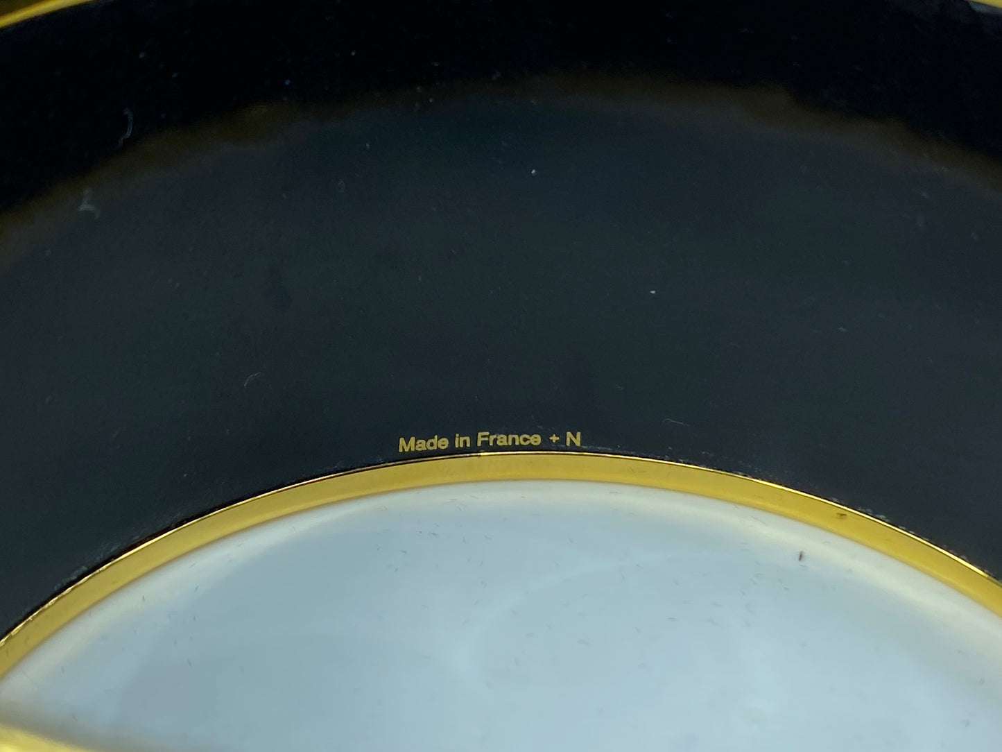 Hermes Enamel Wide Grand Apparat Bracelet White & Gold Printed GS386