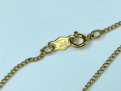 14K gold Zodiac Virgo pendant necklace