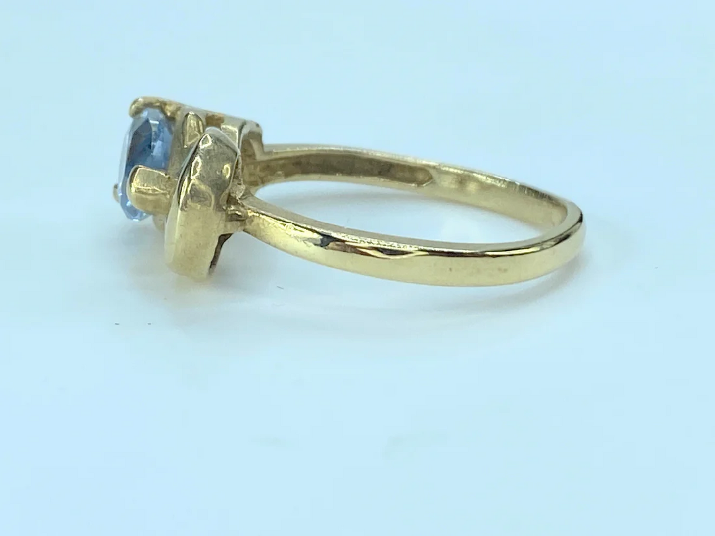 14K Q-knot London Blue Topaz ring JR8985