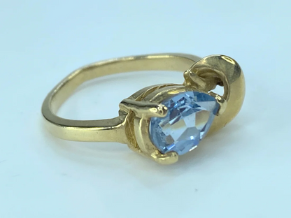 14K Q-knot London Blue Topaz ring JR8985