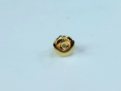 14k Yellow Gold 0.3ct Round Brilliant Cut Diamond 6 Prong Stud Earring