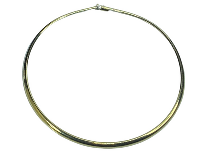 14K yellow gold 5.0mm Omega link necklace