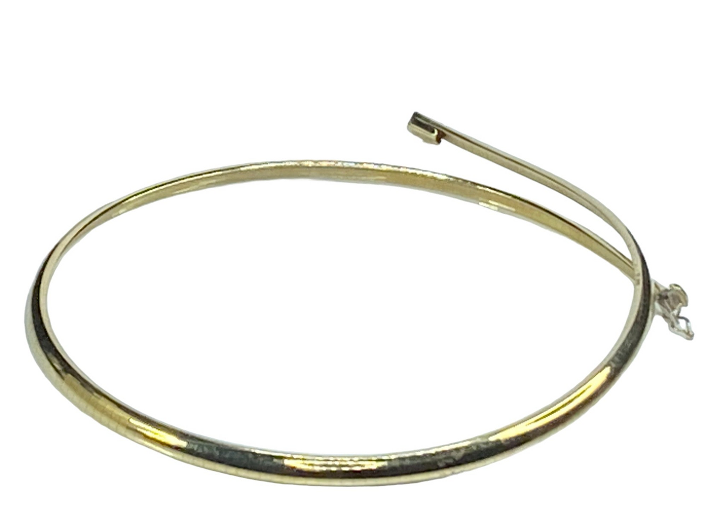 14K yellow gold 5.0mm Omega link necklace