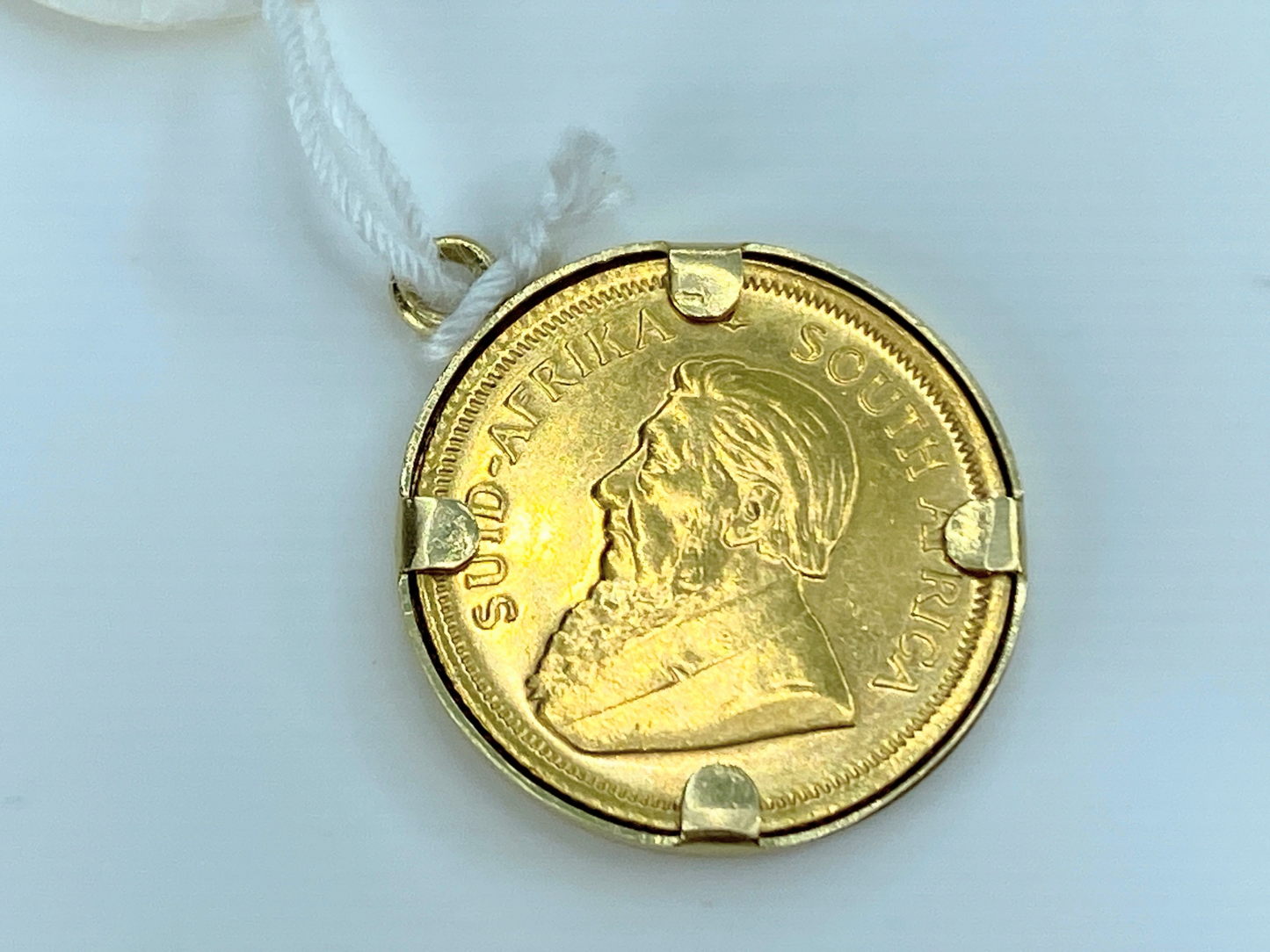 1983 South African 1/10oz Gold Krugerrand in 14kt Pendant with 3mm Bale JR9076