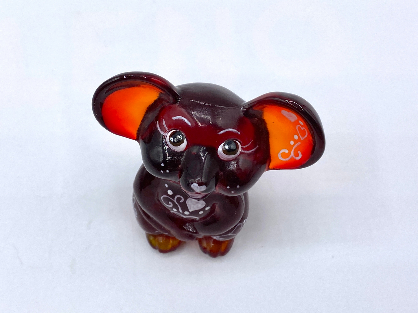 2019's  LTD Edition signed "BE MINE" red Amberina glass Mouse