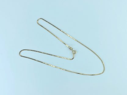 1.5mm "S" Serpentine Fancy link in 14K yellow gold necklace