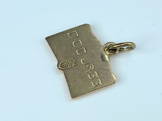 10K Rose gold enamel GLEE govern Dummer Club book charm 3.2g JR8418