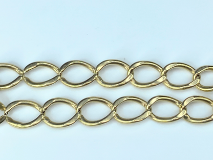 11.5mm super curb link 14K solid yellow gold bracelet