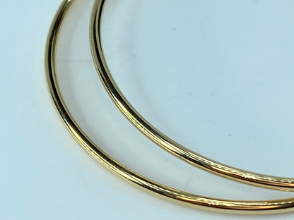 14 Karat high polish 45.0mm x 1.5mm Hoop earrings JR8628