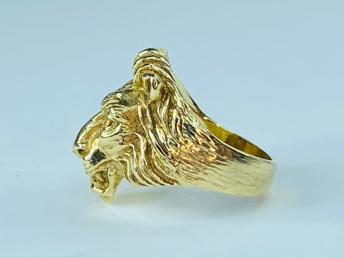 14K gold Lion head ring