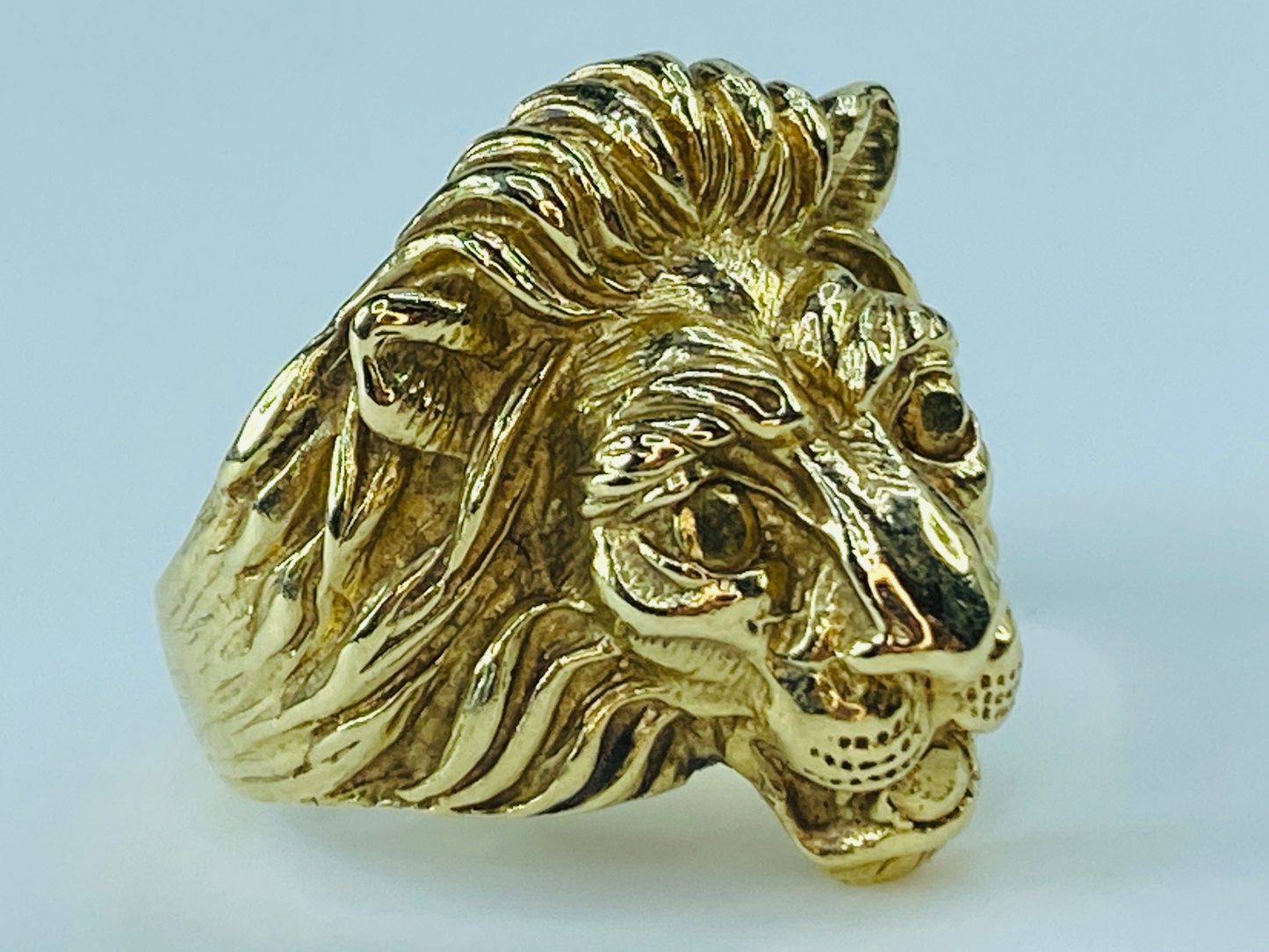 14K gold Lion head ring