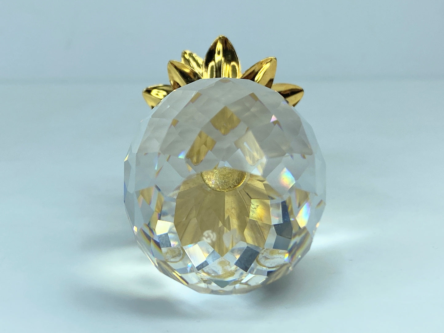 Gorgeous Swarovski Crystal Pineapple Gold Plated Mint Condition  2.5" S164