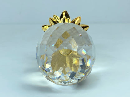 Gorgeous Swarovski Crystal Pineapple Gold Plated Mint Condition  2.5" S164
