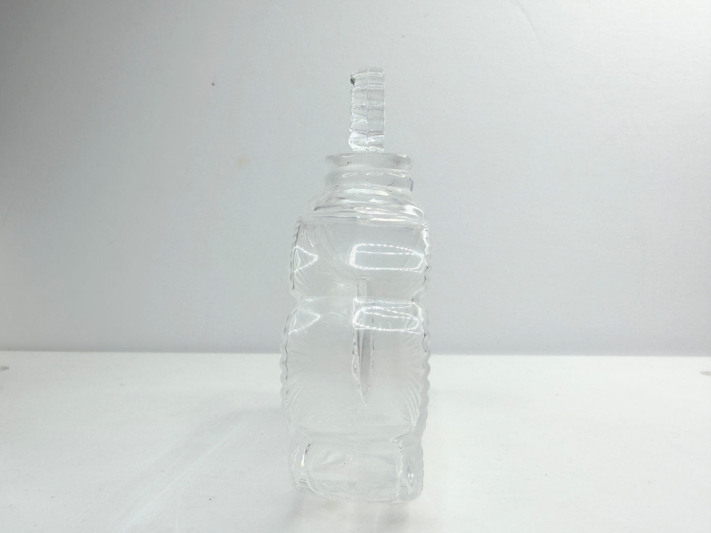 Vintage LALIQUE France Deux Fleurs Frosted Clear Crystal Perfume Bottle A857