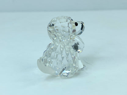 Swarovski Crystal Sitting Beagle black jet eyes 158418 S175
