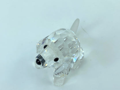Swarovski Crystal Sitting Beagle black jet eyes 158418 S175