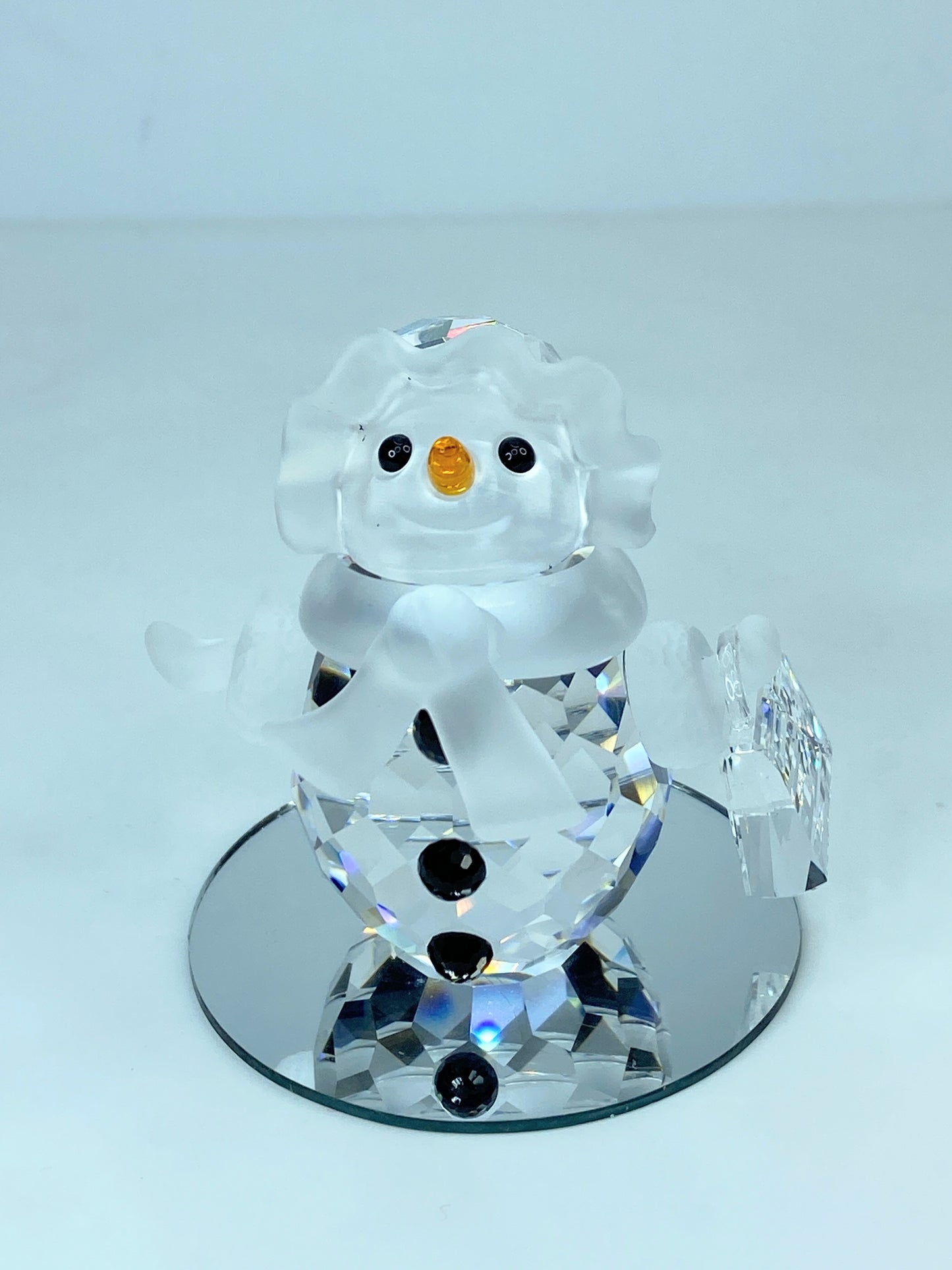 Swarovski Snow woman - Snow lady with purse- Christmas figurine - BOXED S177
