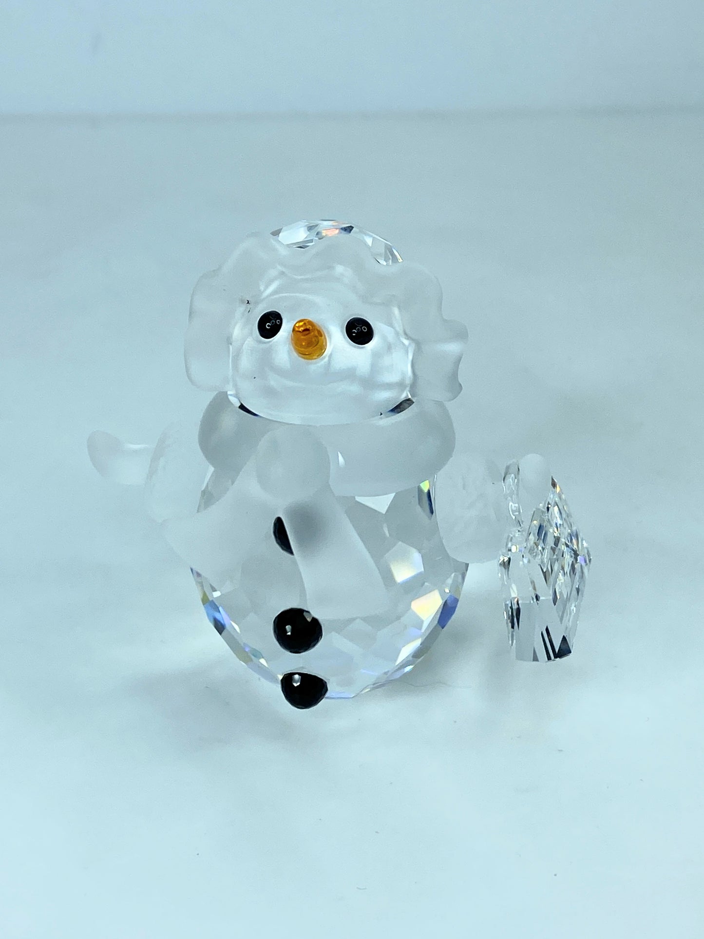 Swarovski Snow woman - Snow lady with purse- Christmas figurine - BOXED S177