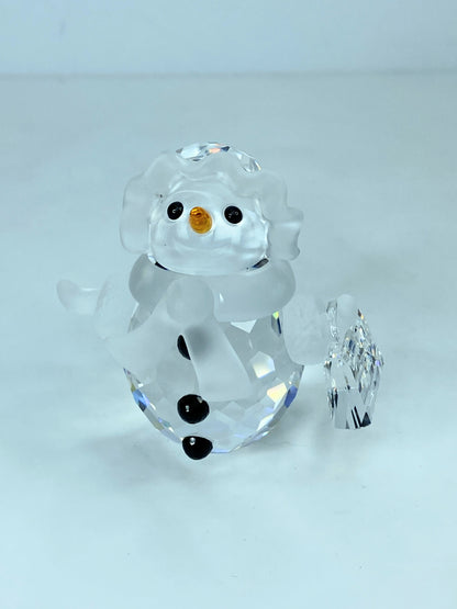 Swarovski Snow woman - Snow lady with purse- Christmas figurine - BOXED S177