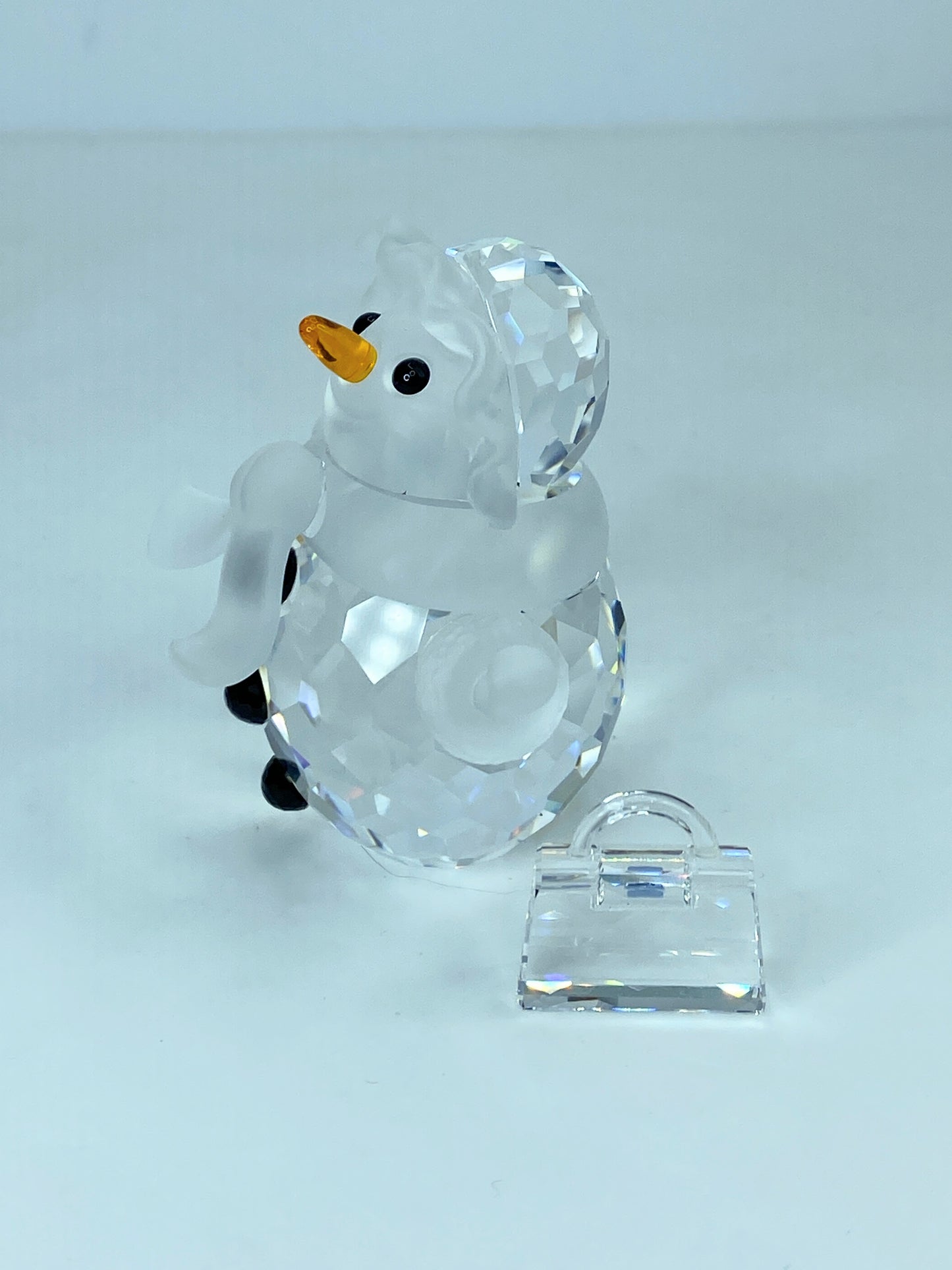 Swarovski Snow woman - Snow lady with purse- Christmas figurine - BOXED S177