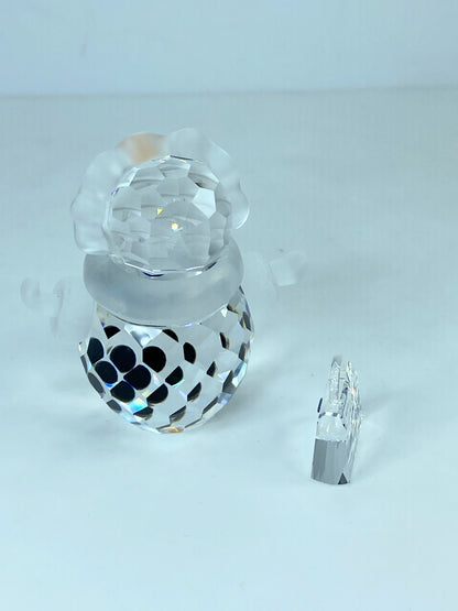 Swarovski Snow woman - Snow lady with purse- Christmas figurine - BOXED S177