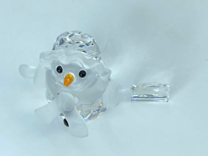 Swarovski Snow woman - Snow lady with purse- Christmas figurine - BOXED S177