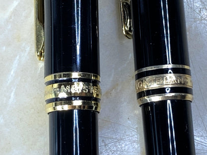 Montblanc Meisterstuck Fountain & Ballpoint Pen Collection Lot of 2 in box OF03