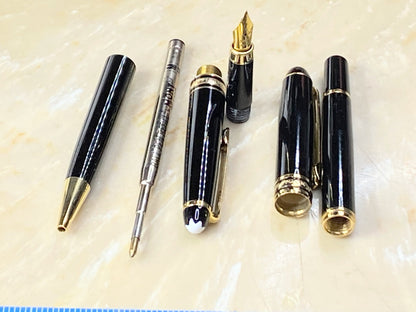 Montblanc Meisterstuck Fountain & Ballpoint Pen Collection Lot of 2 in box OF03